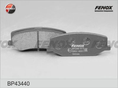 Колодки тормозные передние FENOX BP43440