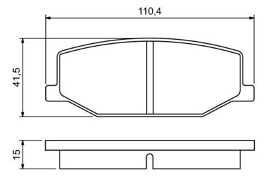 Колодки тормозные дисковые передние BOSCH 0986460935