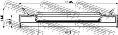 Сальник привода FEBEST 95PEY43831014L