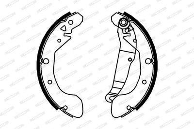 Колодки тормозные барабанные PMC PLC008