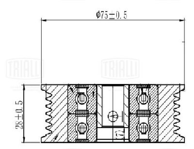 Ролик ремня приводного TRIALLI CM5633