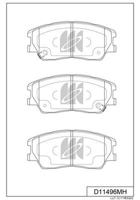 Колодки тормозные дисковые MK KASHIYAMA D11496MH