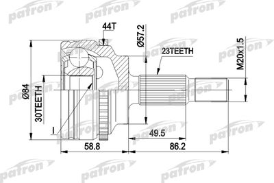 ШРУС PATRON PCV1542