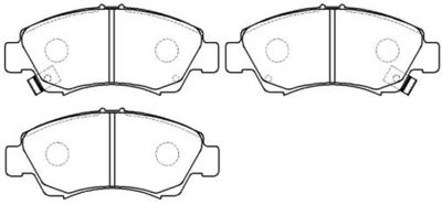 Колодки тормозные дисковые передние HSB HP5040