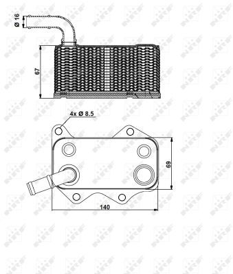 Радиатор масляный NRF 31172