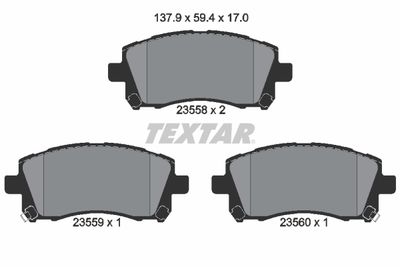 Колодки тормозные TEXTAR 2355802