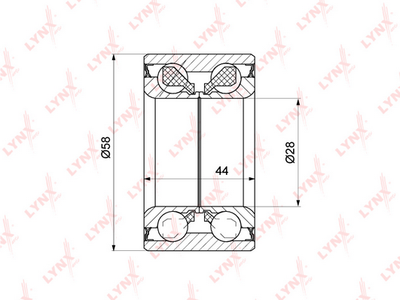 Подшипник ступицы TATSUMI TDF5024