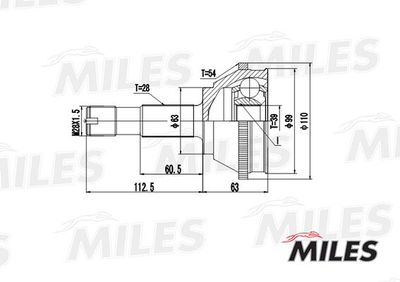 ШРУС наружный Miles GA20068
