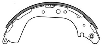 Колодки тормозные барабанные ALLIED NIPPON ABS0216