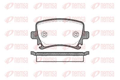 Колодки дисковые задние REMSA 103100