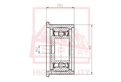 Ролик натяжителя ASVA TYBP022