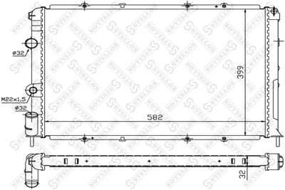 Радиатор STELLOX 1025237SX