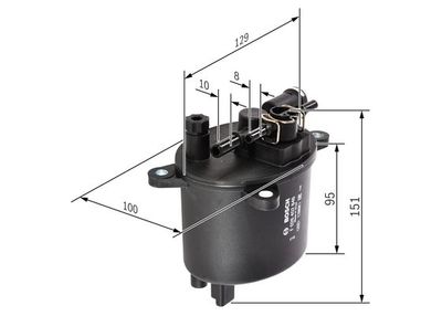 Фильтр топливный BOSCH F026402846