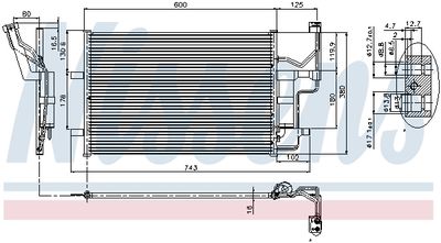 Радиатор кондиционера NISSENS 94902
