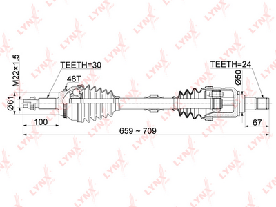 Привод в сборе LYNXauto CD1150A