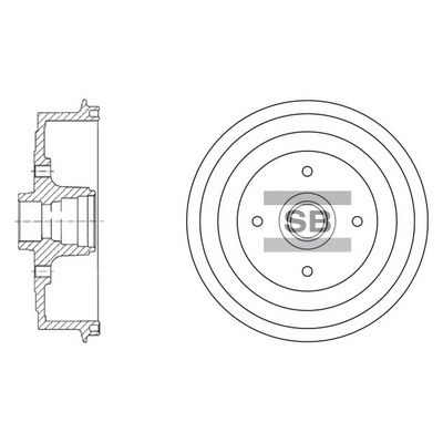 Барабан тормозной SANGSIN SD3036