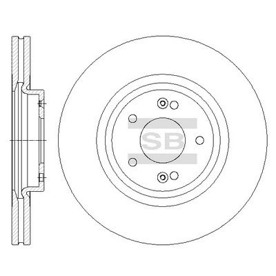 Диск тормозной SANGSIN SD1075