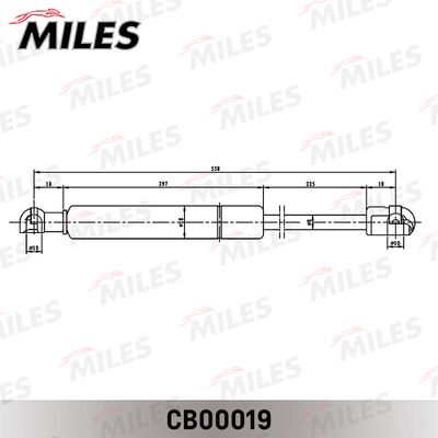 Амортизатор багажника Miles CB00019