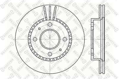 Диск тормозной STELLOX 60202244VSX