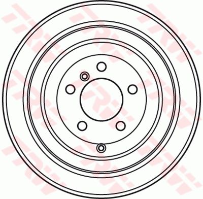 Диск тормозной задний TRW DF4954S