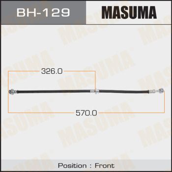 Шланг тормозной передний Masuma BH129