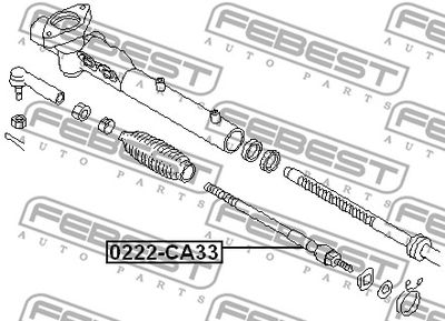 Тяга рулевая FEBEST 0222CA33