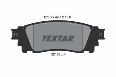 Колодки тормозные дисковые TEXTAR 2215301