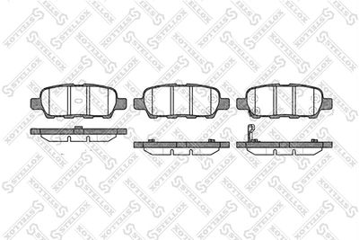 Колодки тормозные дисковые STELLOX 887001SX