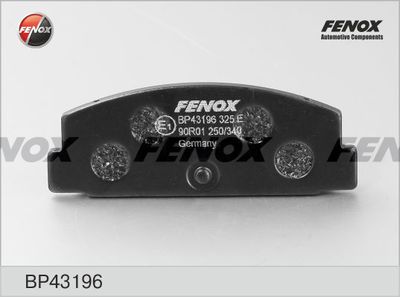 Колодки тормозные задние FENOX BP43196