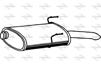 Глушитель задняя часть POLMOSTROW 4804