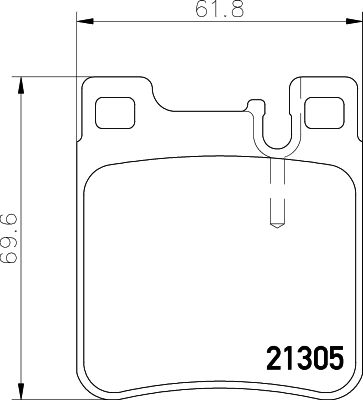Колодки тормозные дисковые задние Mintex MDB1627