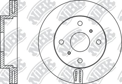 Диск тормозной передний NIBK RN1250