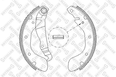 Колодки тормозные барабанные STELLOX 318100SX