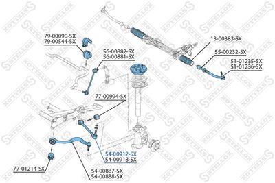 Рычаг подвески левый STELLOX 5400912SX