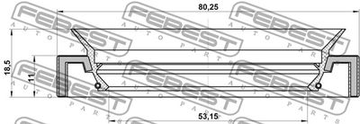 Сальник привода FEBEST 95HAS55801118C