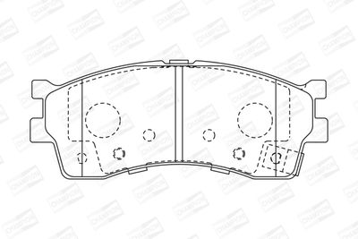 Комплект колодок для дискового тормоза AYWIparts AW1810382