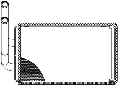 Радиатор отопителя LUZAR LRH0543