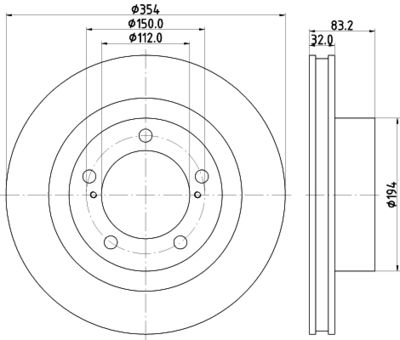 Диск тормозной передний Nisshinbo ND1127K