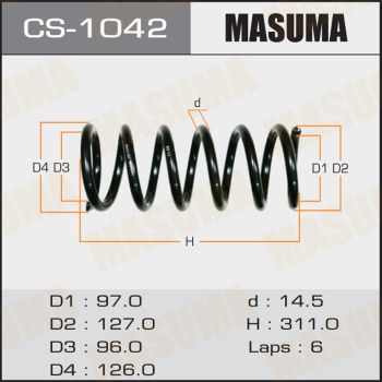 Пружина задняя Masuma CS1042