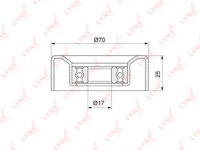 Ролик натяжителя LYNXauto PB5323