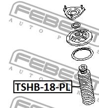 Пыльник амортизатора FEBEST TSHB18PL