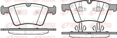 Колодки тормозные передние REMSA 137000