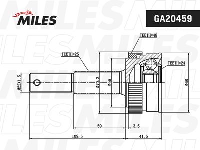ШРУС наружный FENOX CV16301