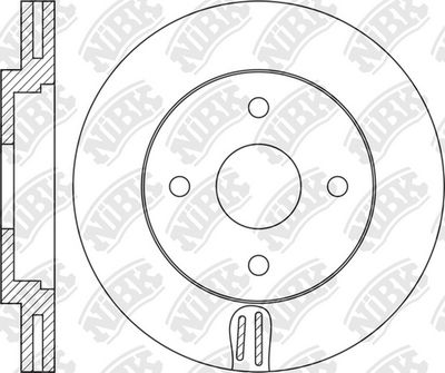 Диск тормозной передний NIBK RN1759