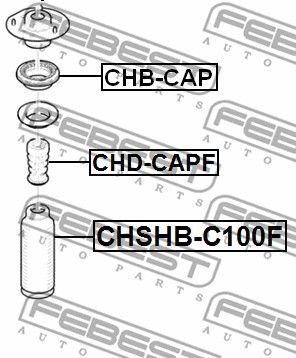 Подшипник передней опоры амортизатора FEBEST CHBCAP