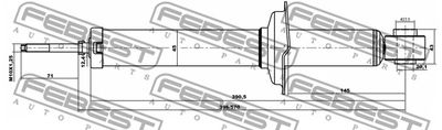 Амортизатор задний FEBEST 12658718R