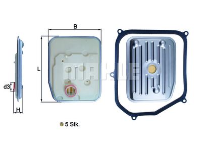 Фильтр АКПП MAHLE HX147KIT