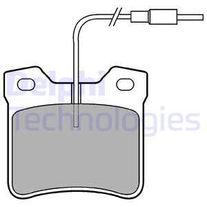 Колодки тормозные дисковые комплект DELPHI LP667