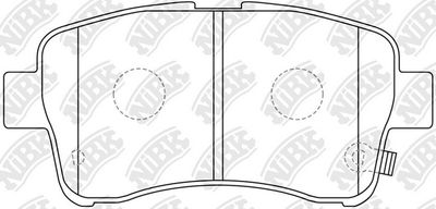 Колодки тормозные дисковые передние NIBK PN9461