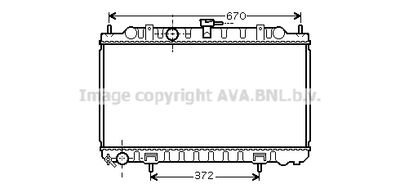 Радиатор системы охлаждения AVA DN2245